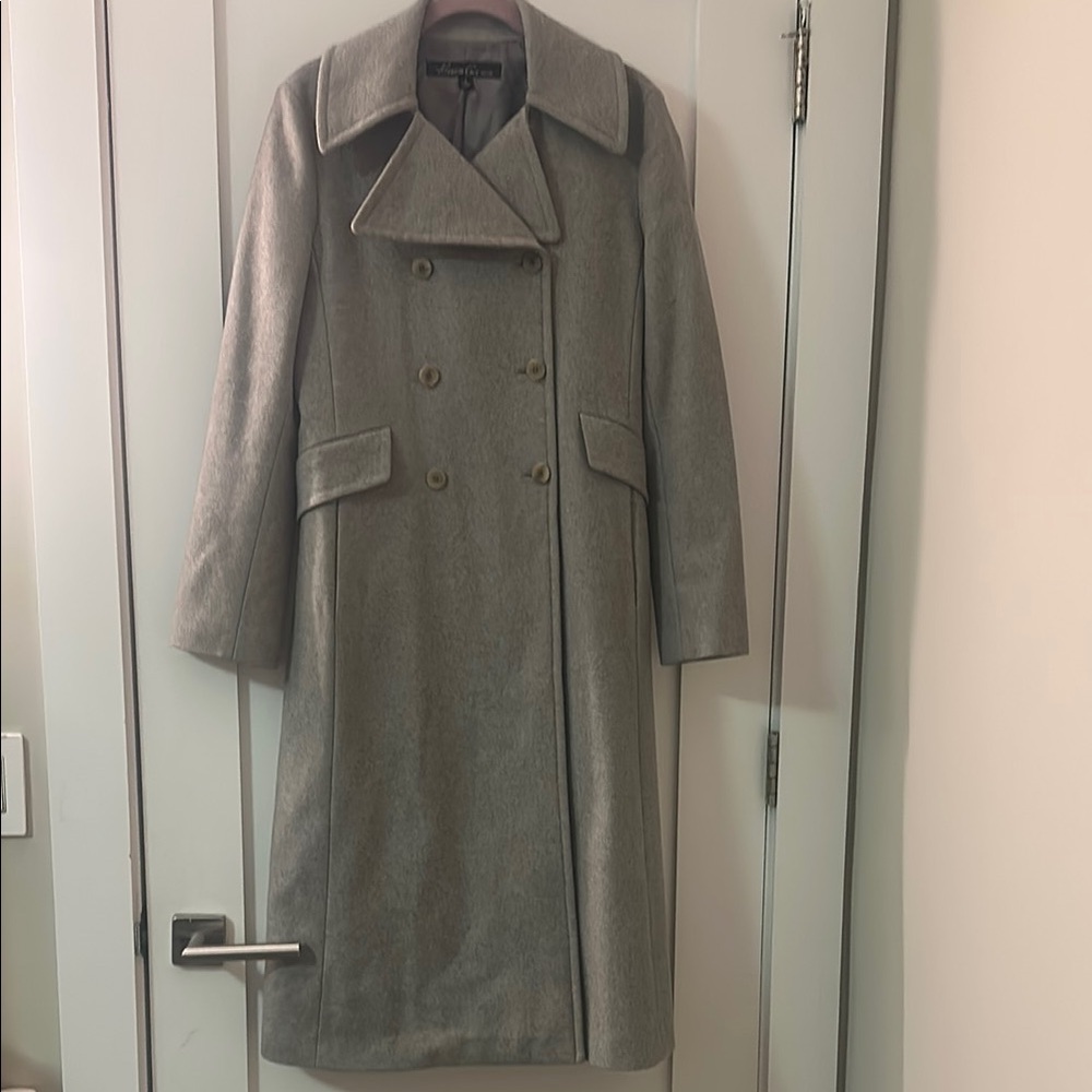 Vintage Fall ‘04 Runway Kenneth Cole New York Gray Tailored Coat